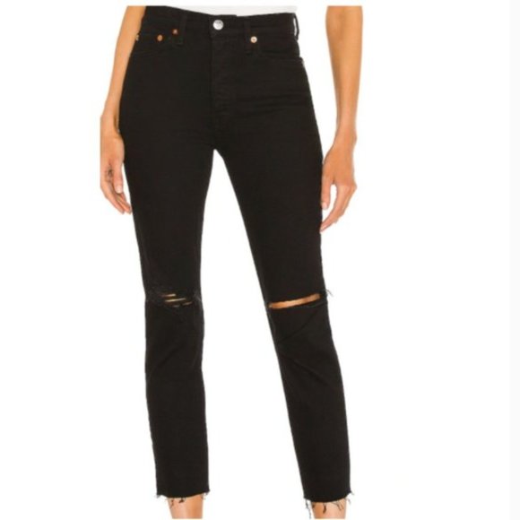 Re/Done 90s High Rise Ankle Crop - Picture 2 of 8